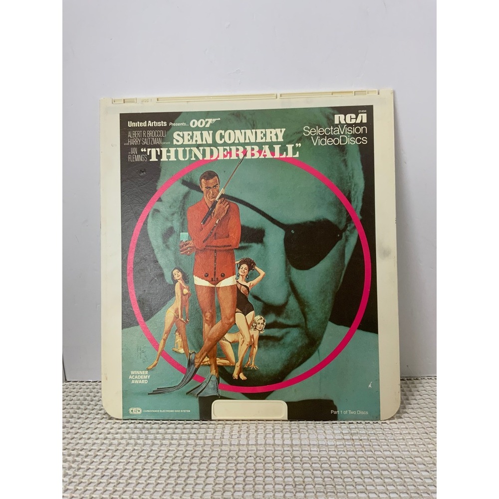 Sean‎ Connery 007 Thunderball 1965 Film RCA SelectaVision VideoDisc